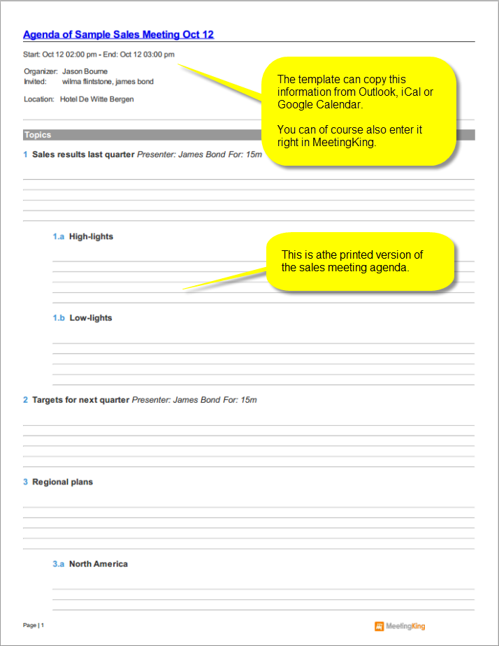 meeting agenda template 1  Meeting agenda, Meeting agenda