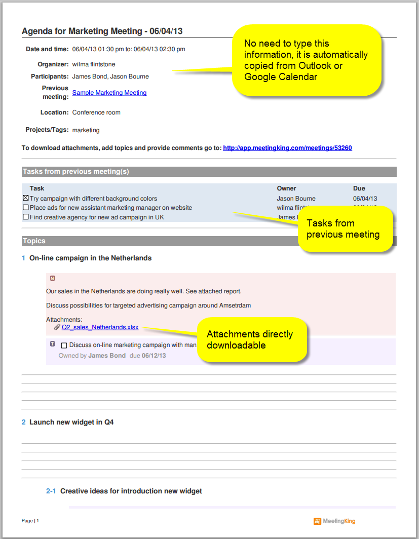 Internet meeting software - more productive meetings with 